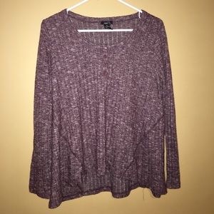 Long sleeve red comfy top